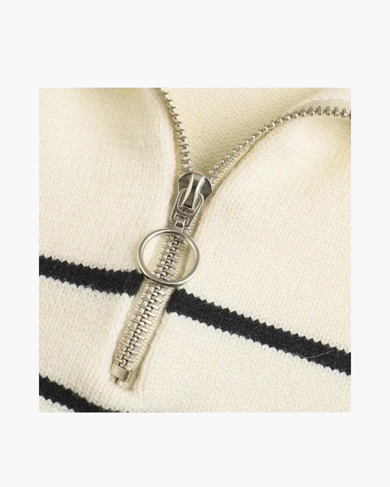 Ascot Chic Knit Sweater