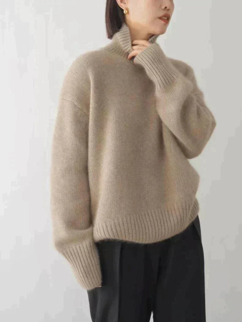 MONIKA | High Collar Cashmere Jumper