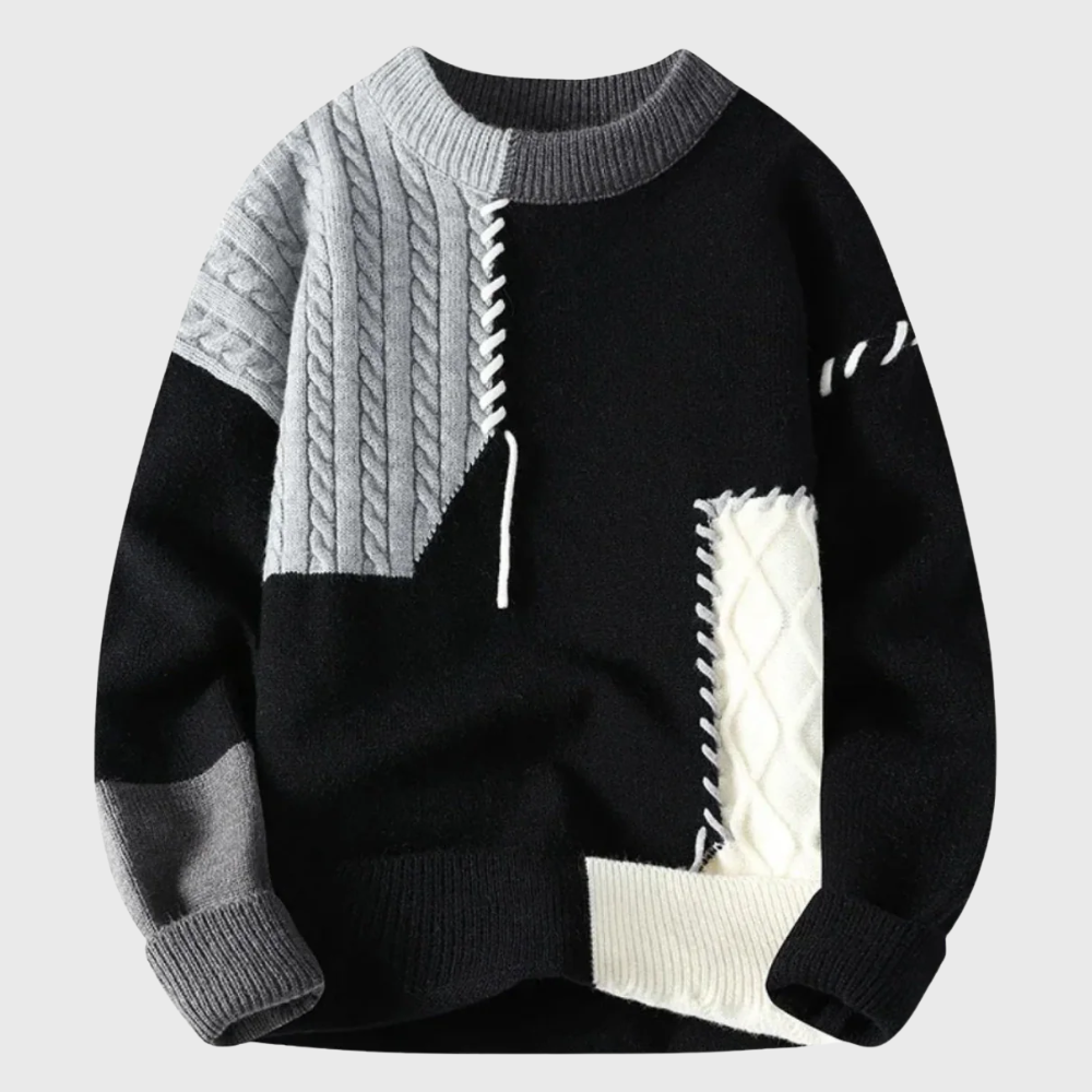 Atlas™ | Patchwork Knit Sweater