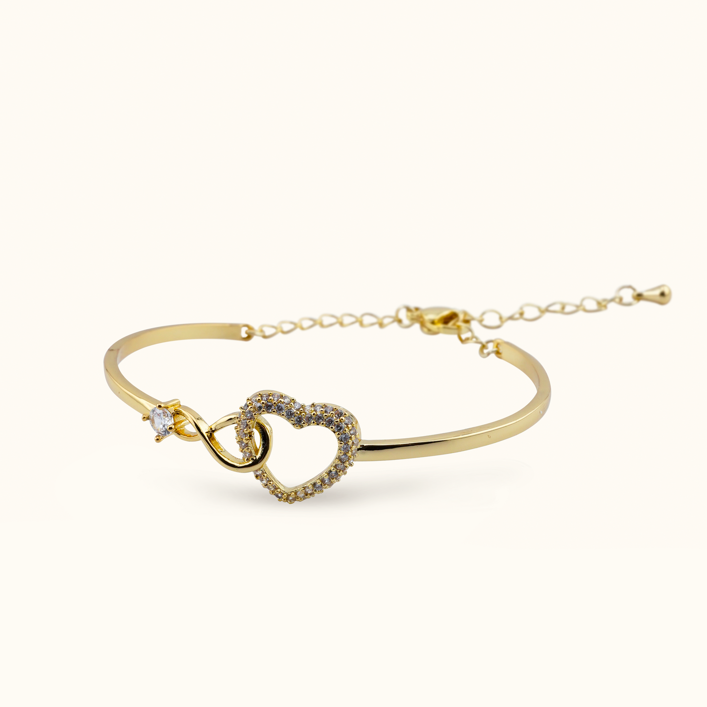 Infinity Heart Bracelet "Forever Connected"