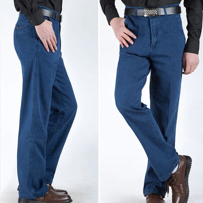 👖Men's High-Waisted Straight Jeans