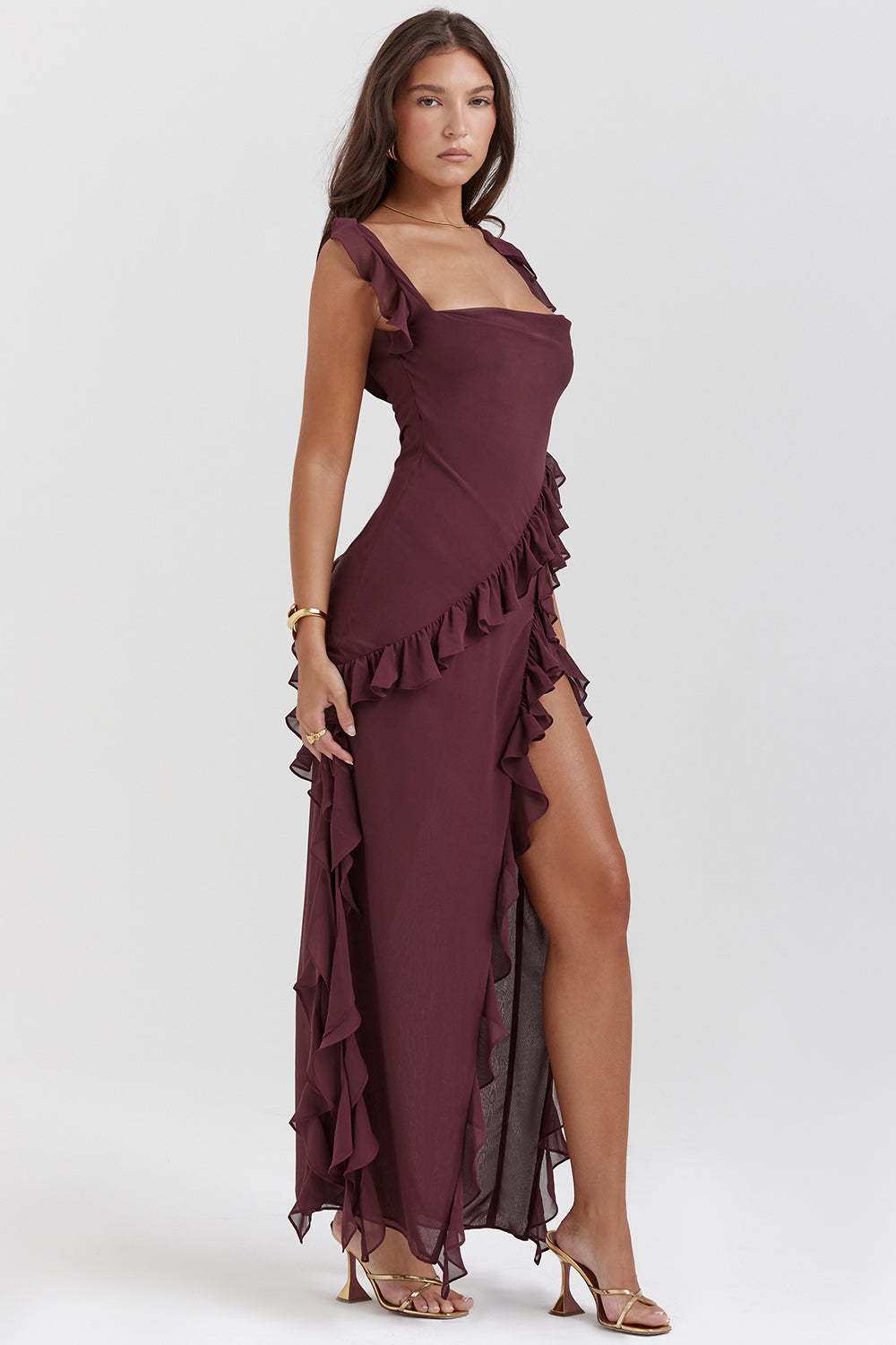 Arielle Ruffle Maxi Dress