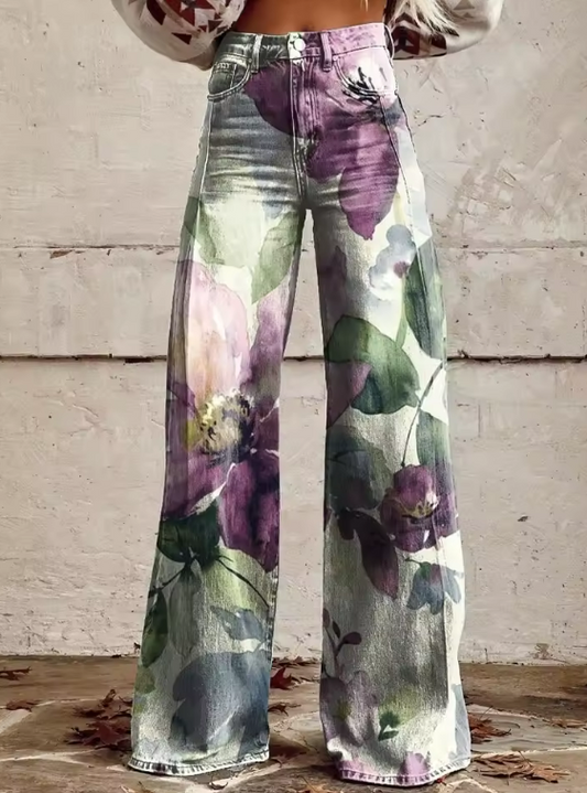 SYLVIE | Boho Vintage Trousers with a Unique and Elegant Design