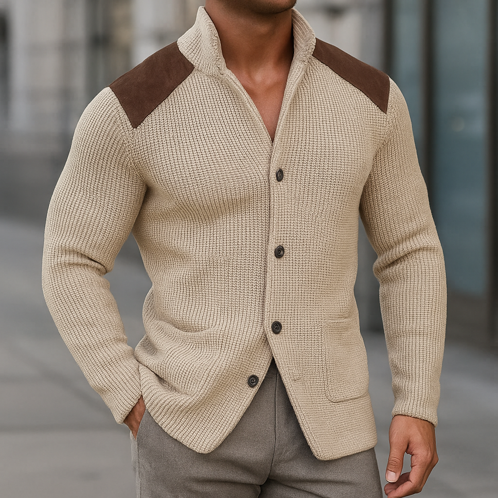 Andreas | Textured Knit Blazer for Men