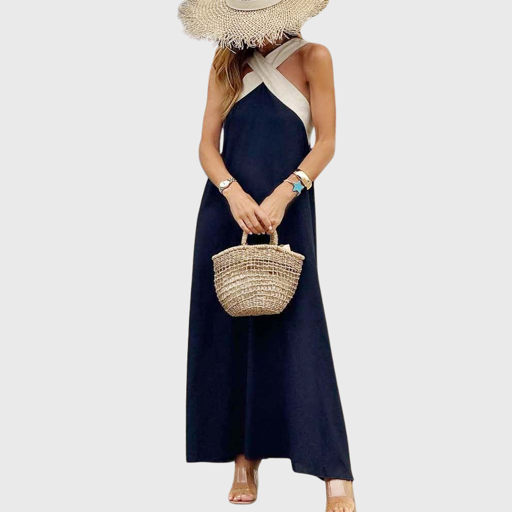 Ladies Cross-necked Summer Dress