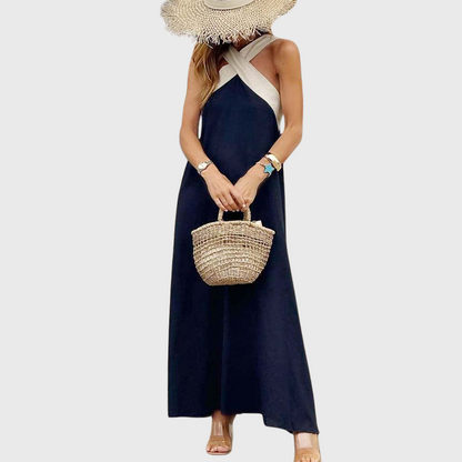 Ladies Cross-necked Summer Dress