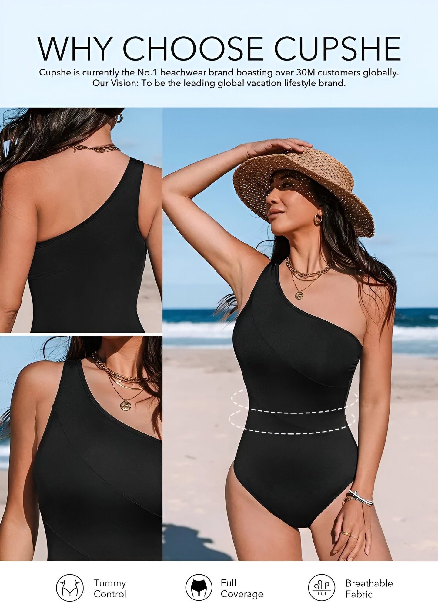 SculptLuxe™ Lace-Up One-Piece Swimsuit