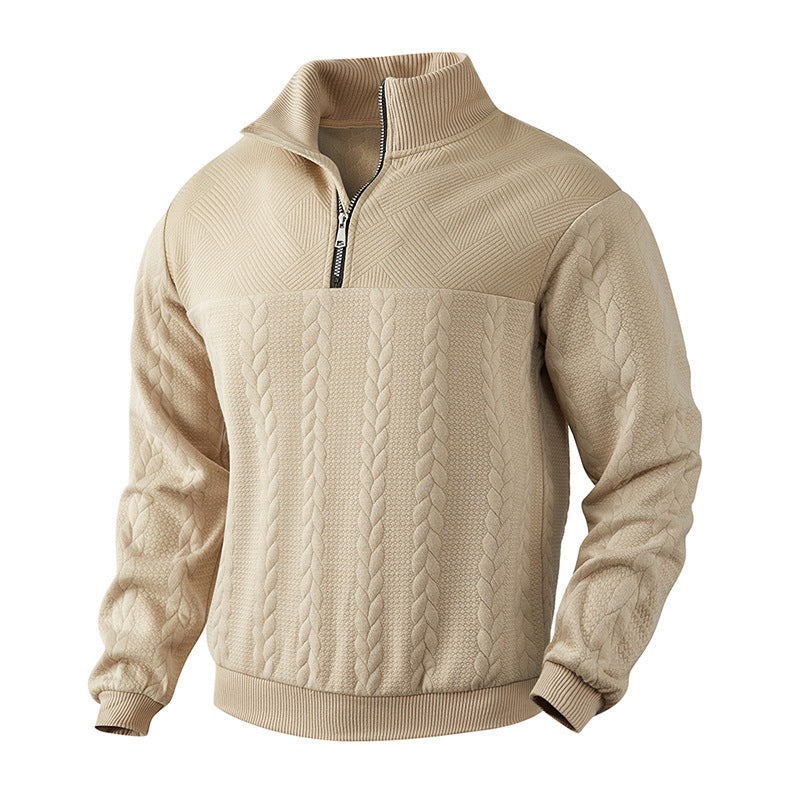Marco | Jacquard Quarter-Zip Knit Sweater