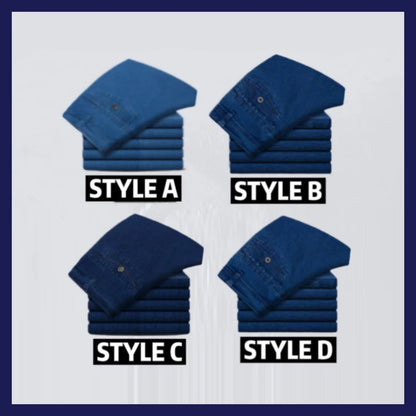 👖Men's High-Waisted Straight Jeans