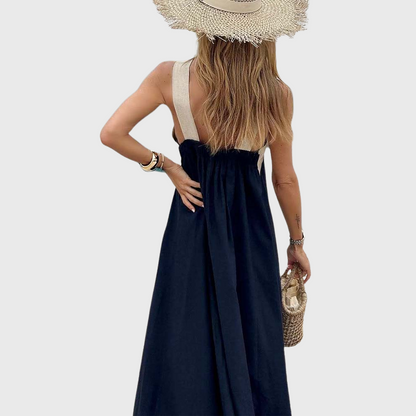 Ladies Cross-necked Summer Dress