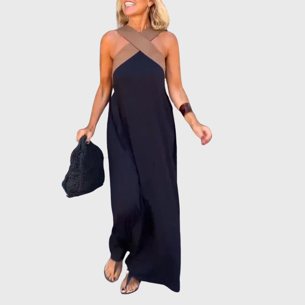 Ladies Cross-necked Summer Dress