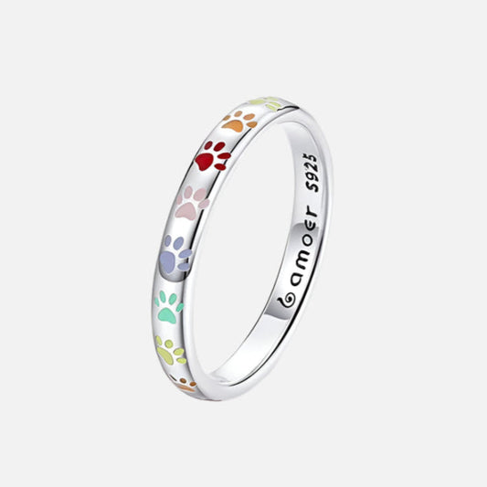 Ilduara™ | Silver Ring with a Fingerprint