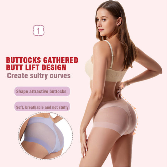 💞High Waist Ice Silk Seamless Shaping Panties👙