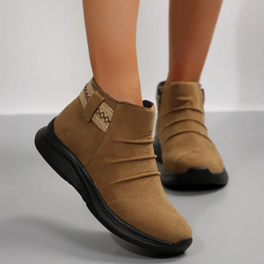 Aria | Women’s Zip-On Casual Ankle Boots