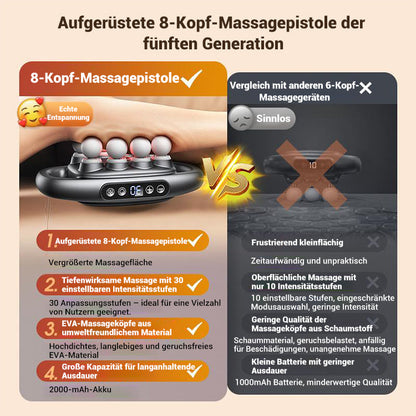 16-Drive 8-Head Massage Tool Set
