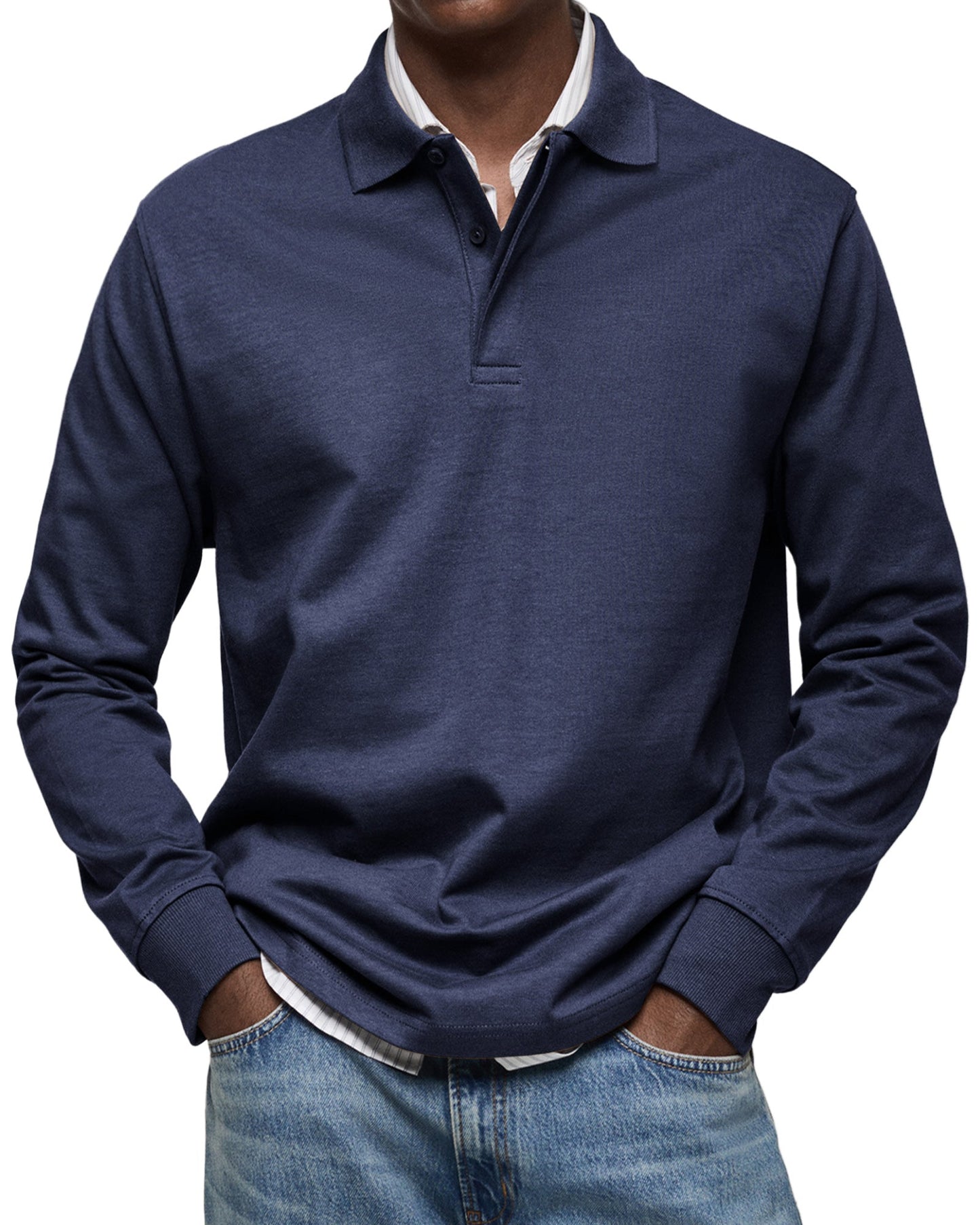 ZOUA | LUXURY LONG-SLEEVED POLO SHIRT