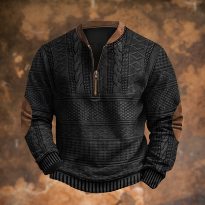 GERALD | Men's Knitted Sweater with Zipper