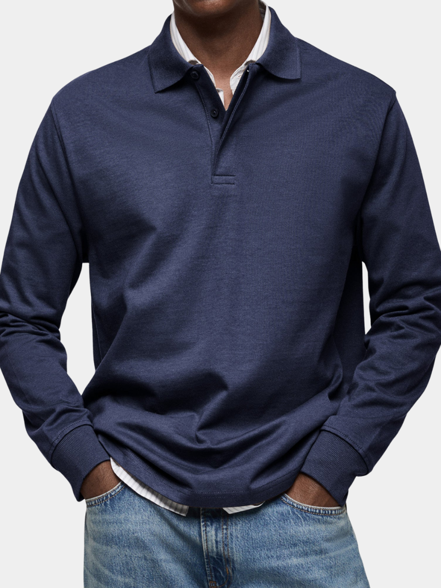 ZOUA | LUXURY LONG-SLEEVED POLO SHIRT