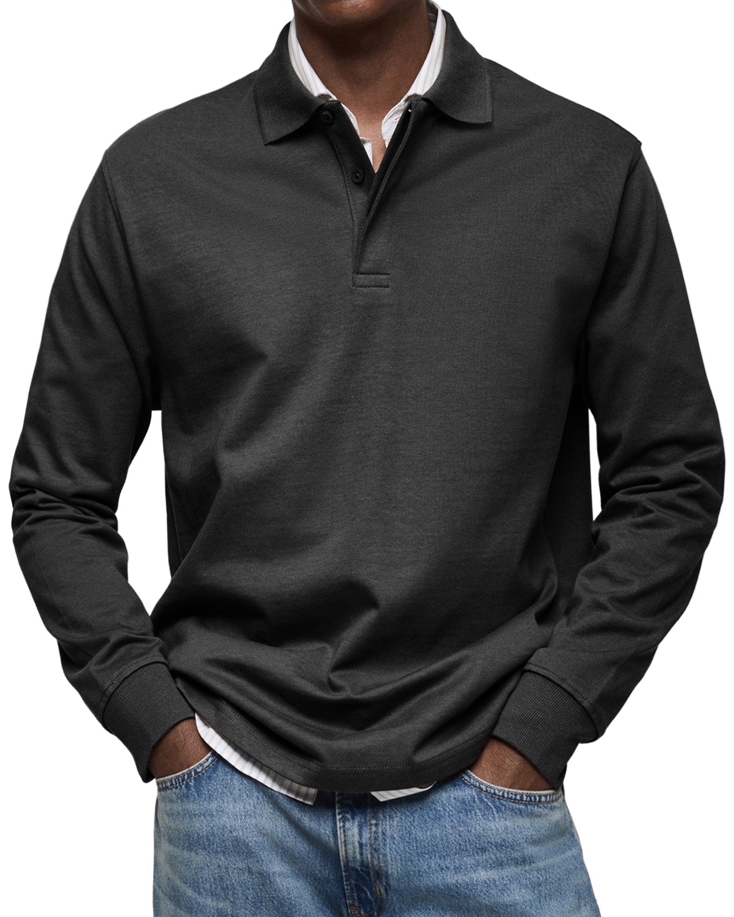 ZOUA | LUXURY LONG-SLEEVED POLO SHIRT