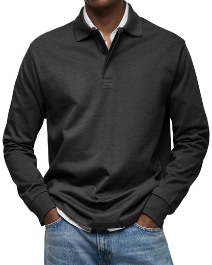 ZOUA | LUXURY LONG-SLEEVED POLO SHIRT