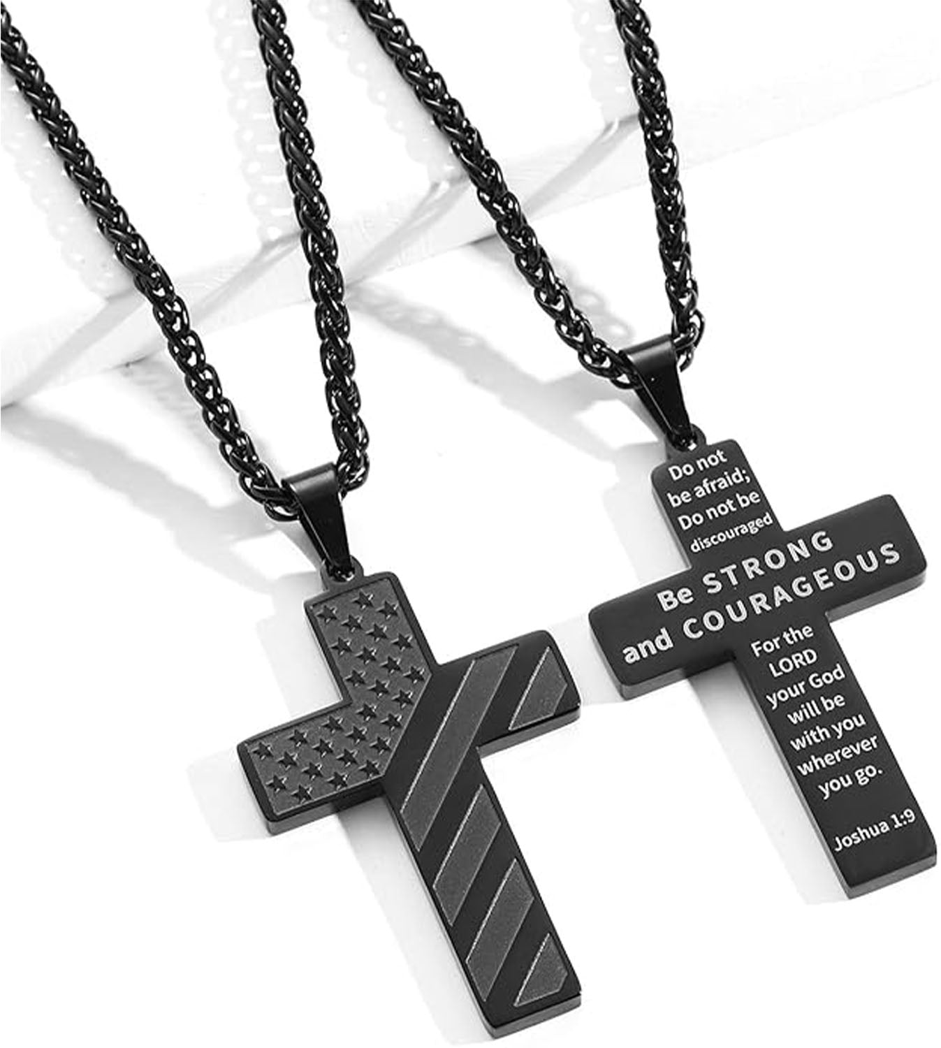 Cross Faith Patriotic Necklace