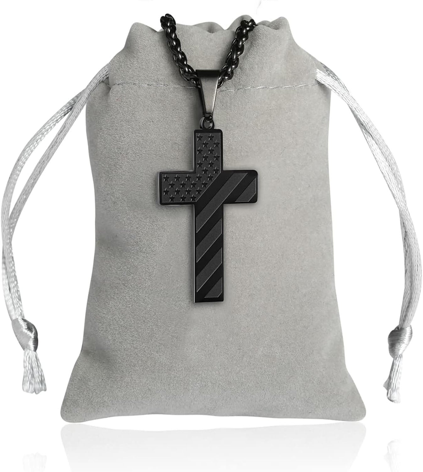 Cross Faith Patriotic Necklace