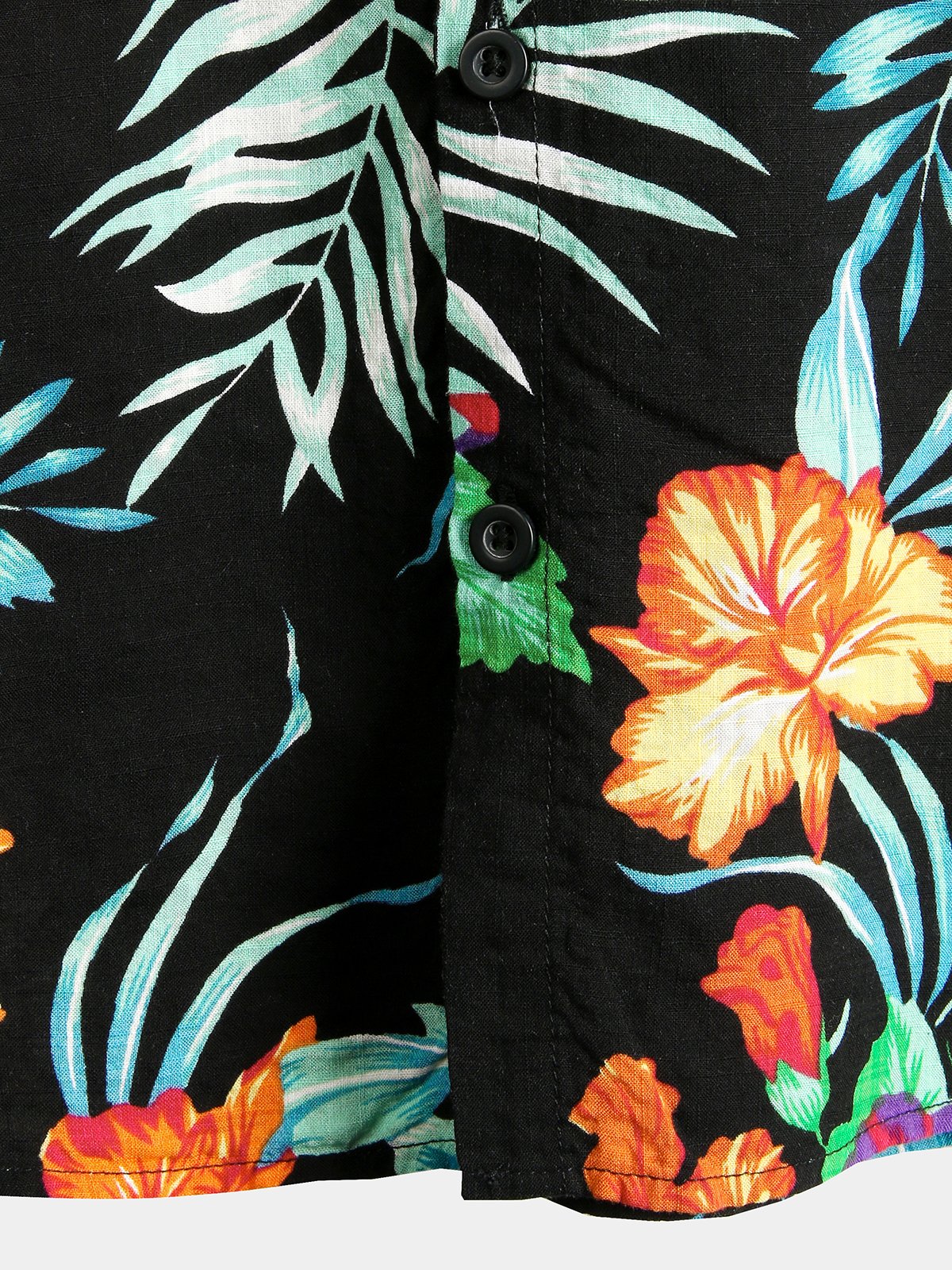 Men's Pure Cotton Shirt with Hawaiian Holiday Style Print