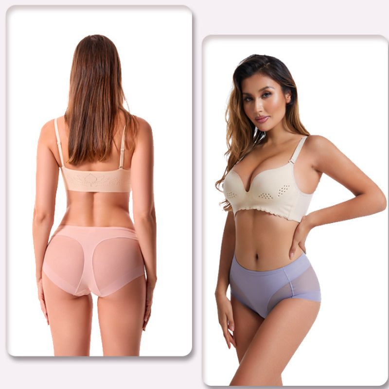 💞High Waist Ice Silk Seamless Shaping Panties👙