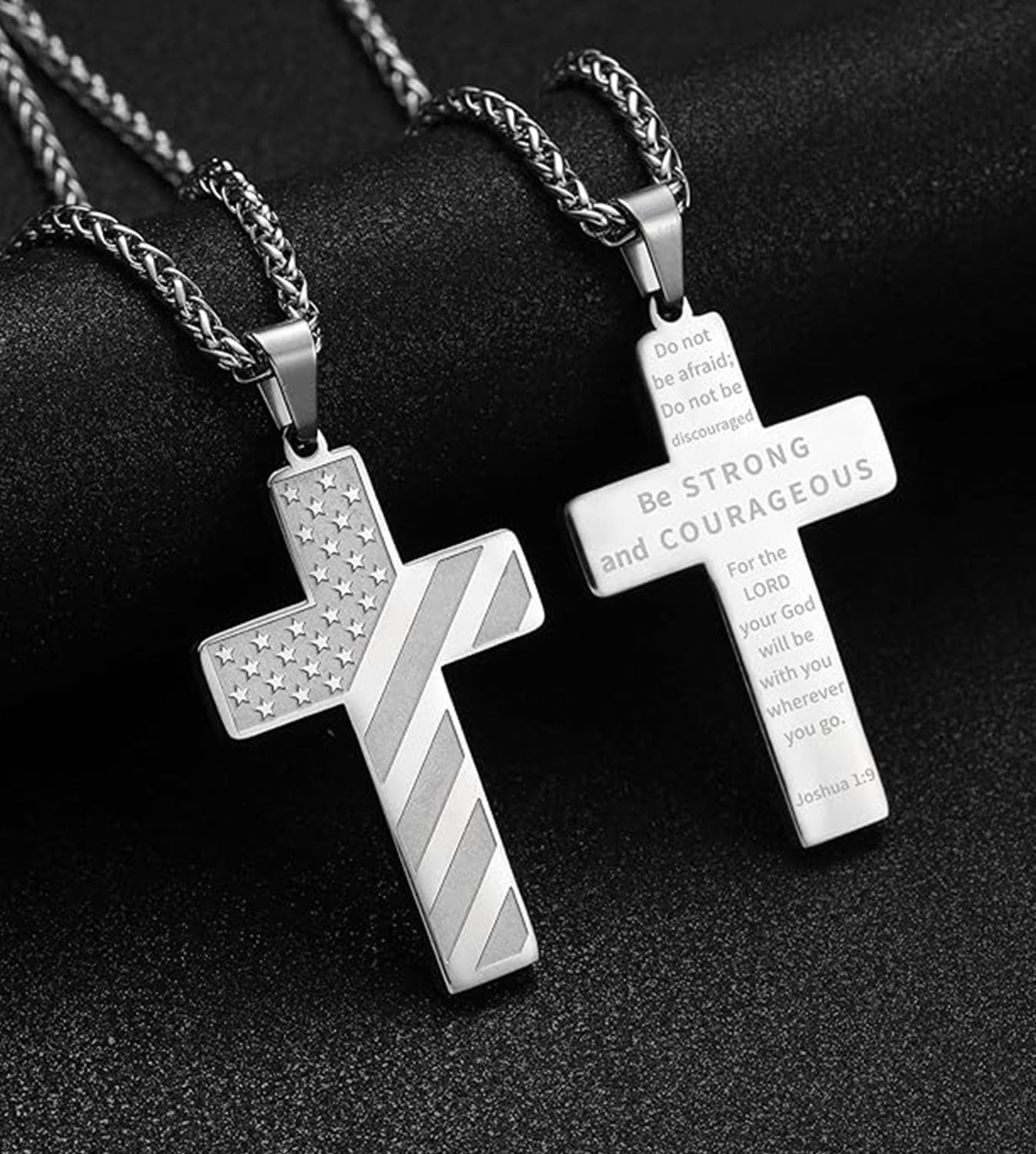 Cross Faith Patriotic Necklace