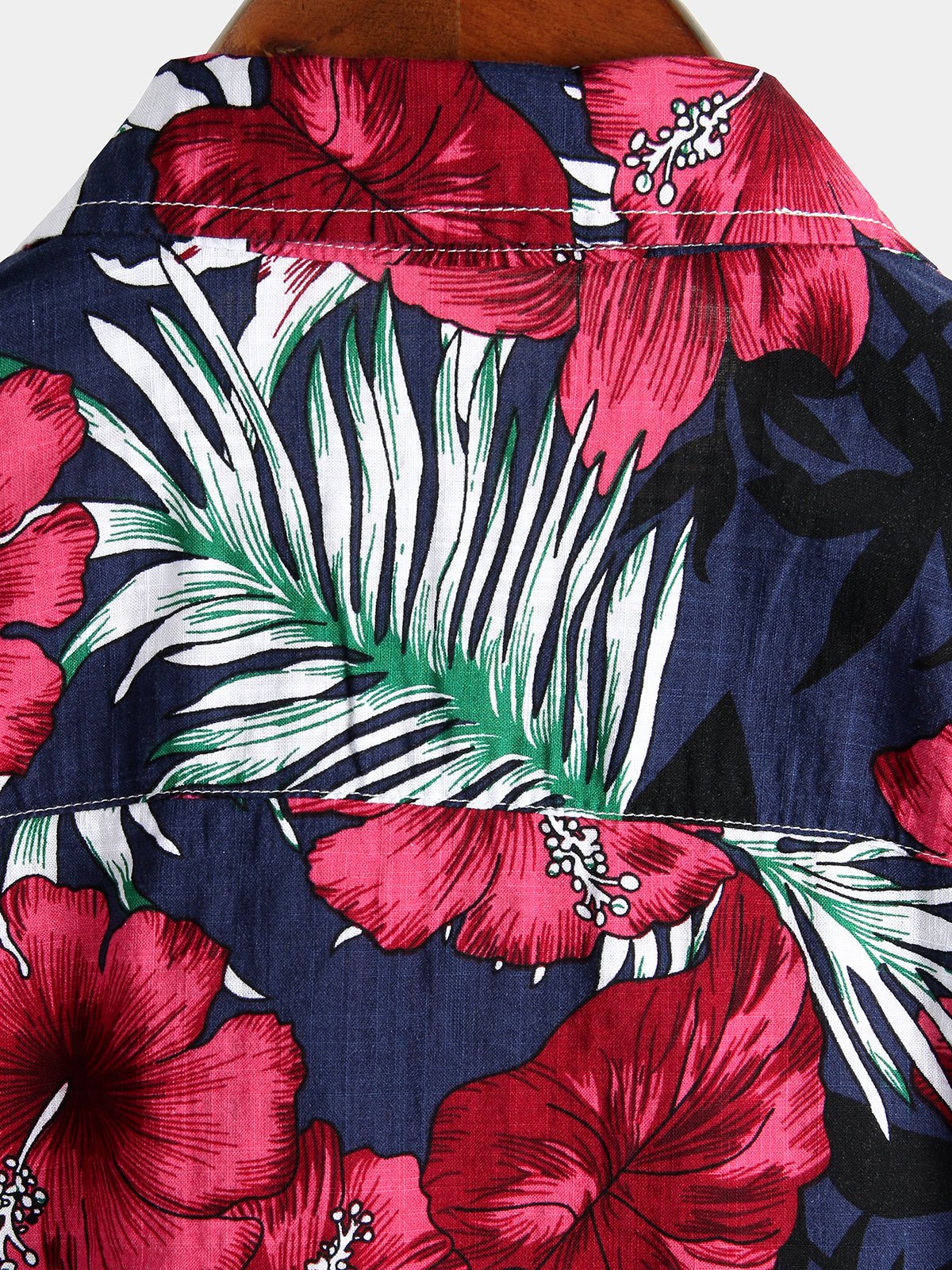 Men's Pure Cotton Shirt with Hawaiian Holiday Style Print