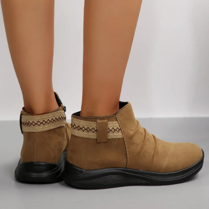 Aria | Women’s Zip-On Casual Ankle Boots