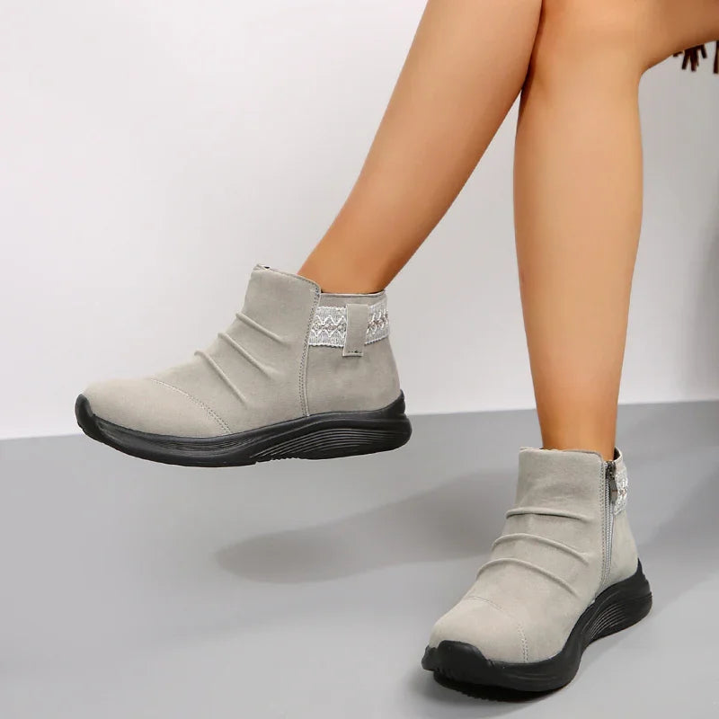 Aria | Women’s Zip-On Casual Ankle Boots