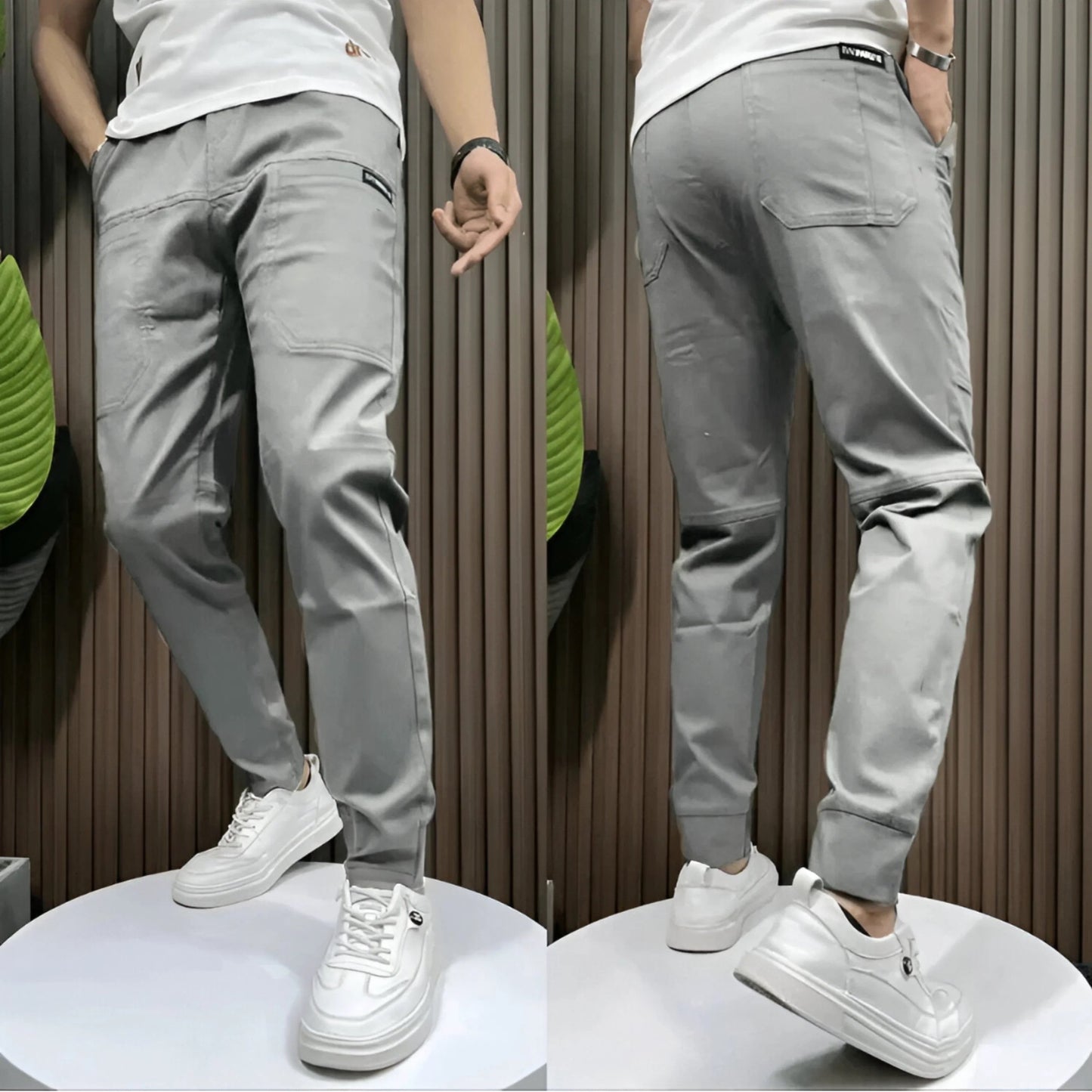 Noah | Slim Stretch Cargo Joggers