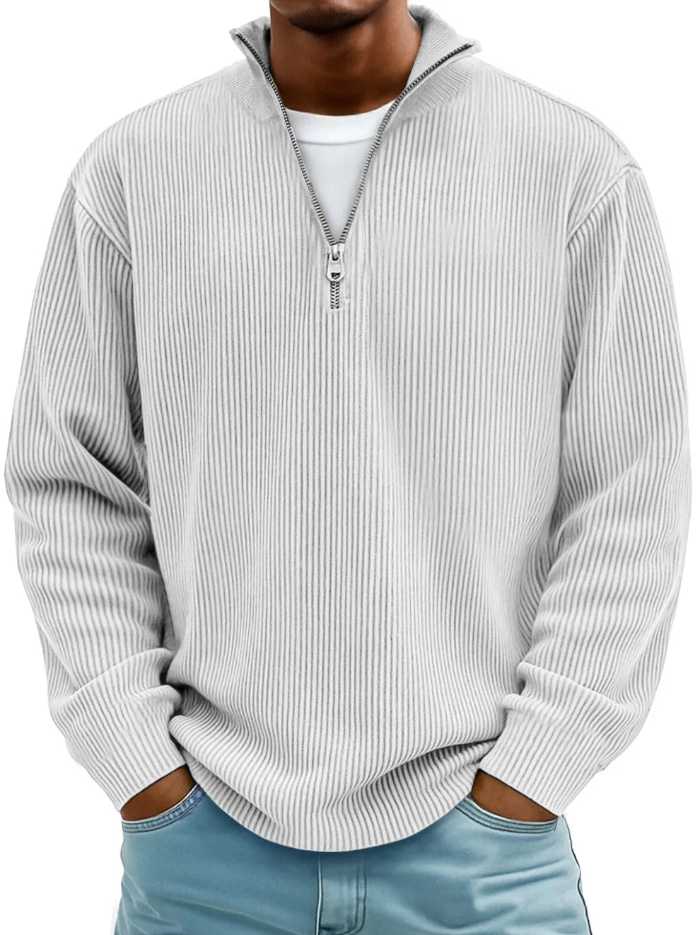 Diego | Modern Half-Zip Knit Sweater