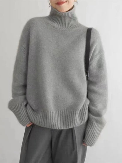 MONIKA | High Collar Cashmere Jumper