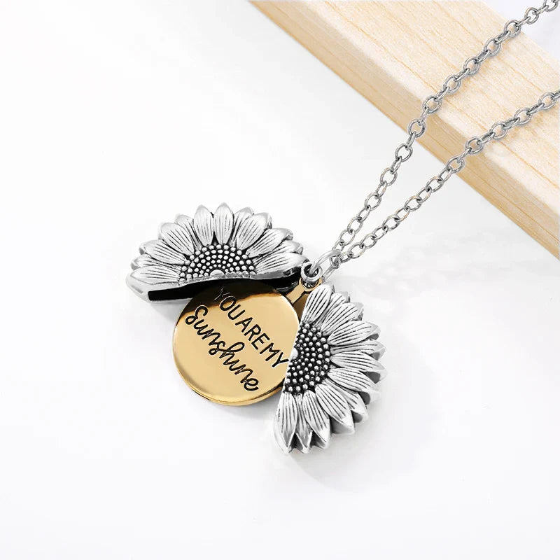 "You Are My Sunshine" Stainless Steel Necklace