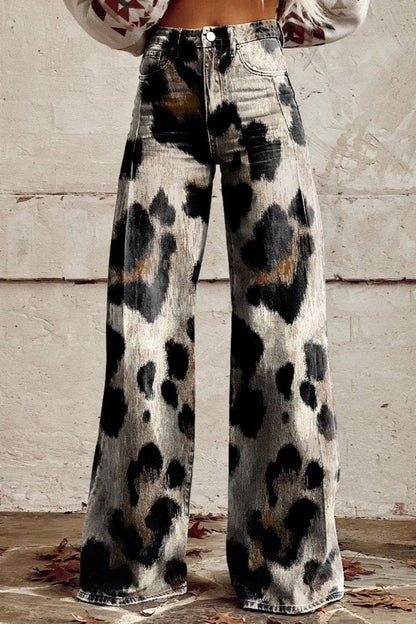 CHLOÉ | Vintage Boho Trousers in Elegant Pattern