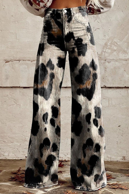 CHLOÉ | Vintage Boho Trousers in Elegant Pattern