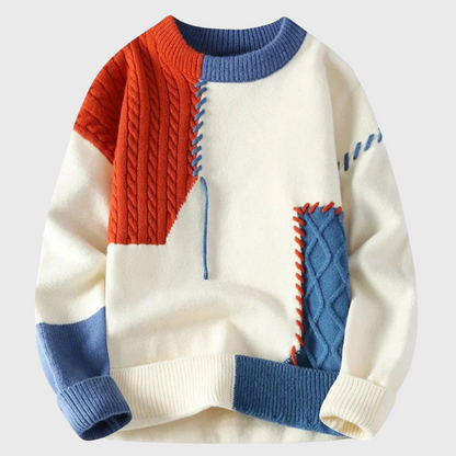 Atlas™ | Patchwork Knit Sweater