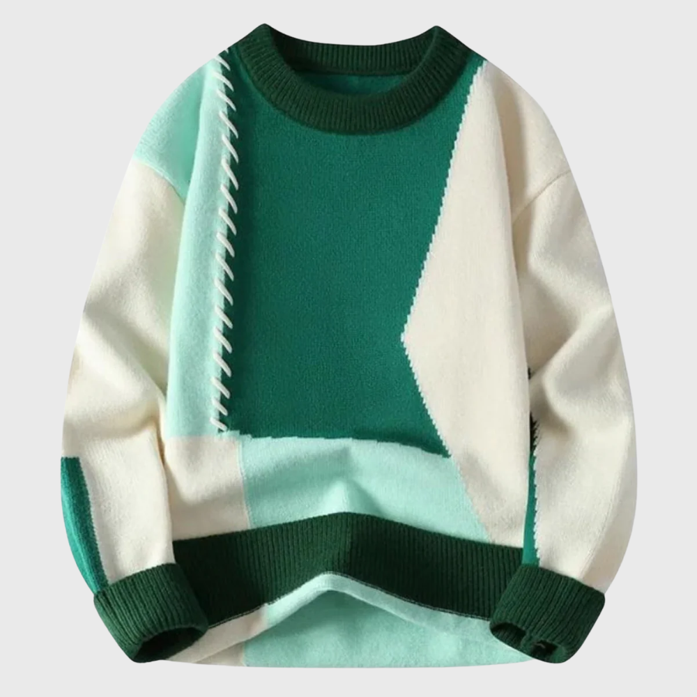 Atlas™ | Patchwork Knit Sweater