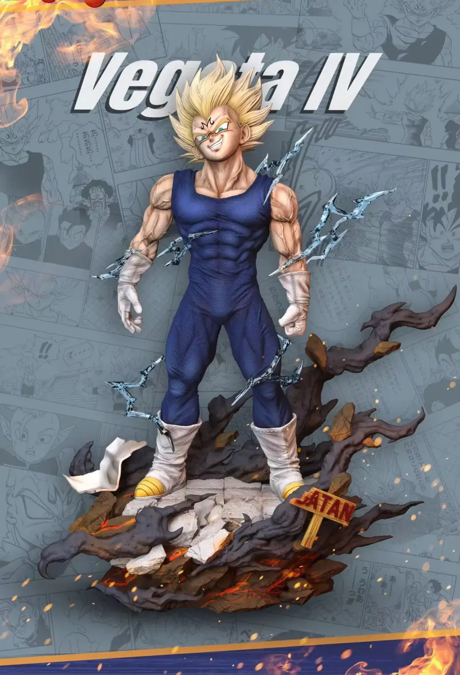 Dragon Ball Z Majin Vegeta Statue (Buy 1 Get 1 Free)