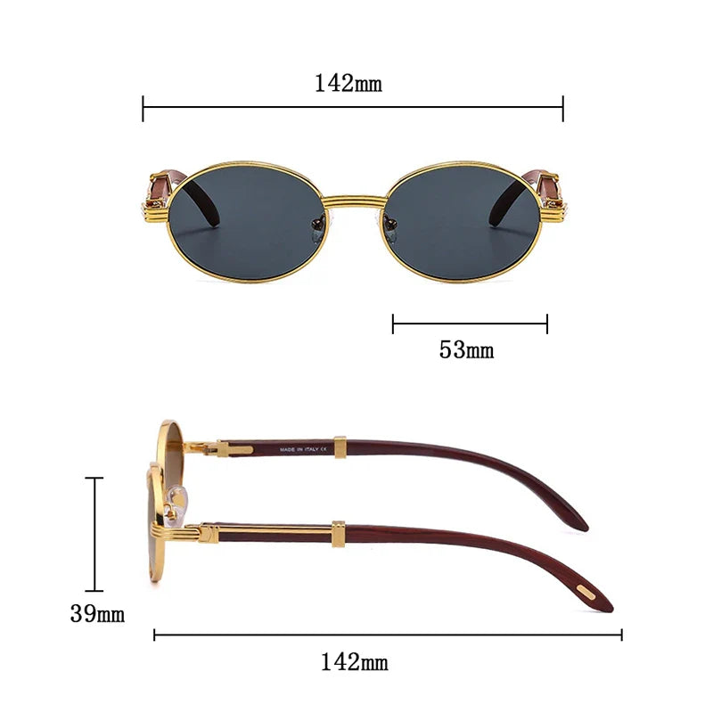 "Ezra" - Premium Oval Sunglasses by Zoua®