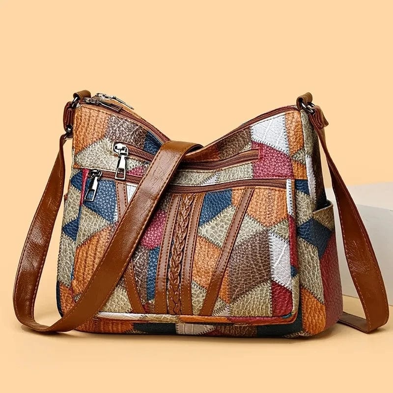 Zoua | Mosaic Leather Handbag