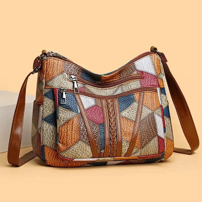 Zoua | Mosaic Leather Handbag
