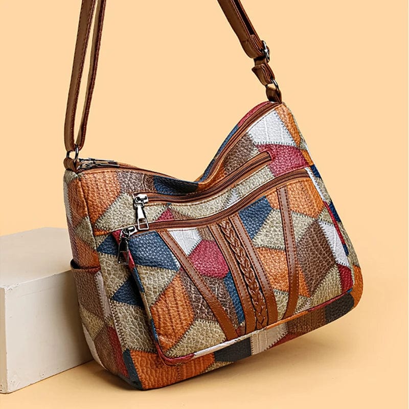 Zoua | Mosaic Leather Handbag