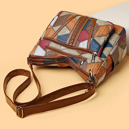 Zoua | Mosaic Leather Handbag