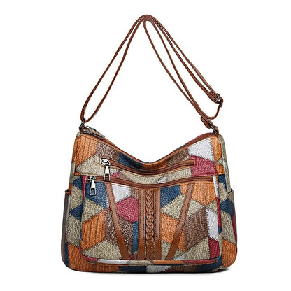 Zoua | Mosaic Leather Handbag