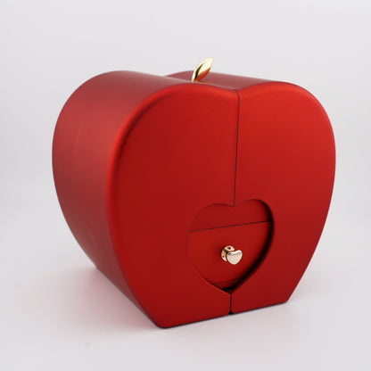 4-Leaf Clover Necklace "Lucky Charm" with Gift Box & Eternal Rose