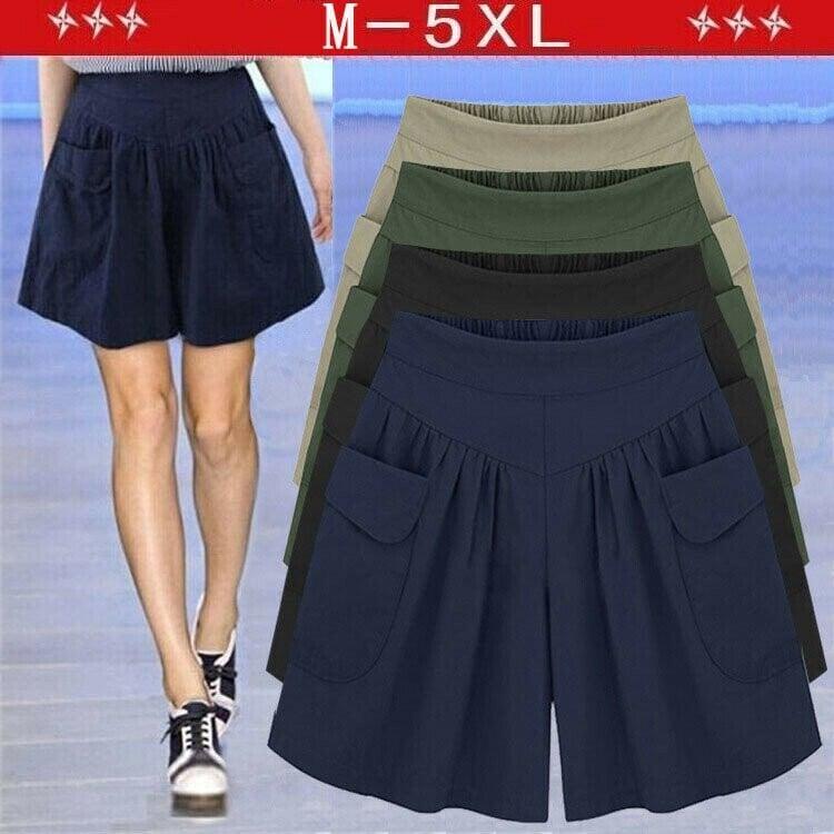 Beach Shorts with Elastic Waistband