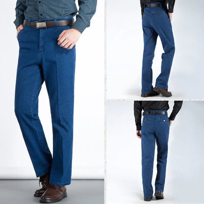 👖Men's High-Waisted Straight Jeans